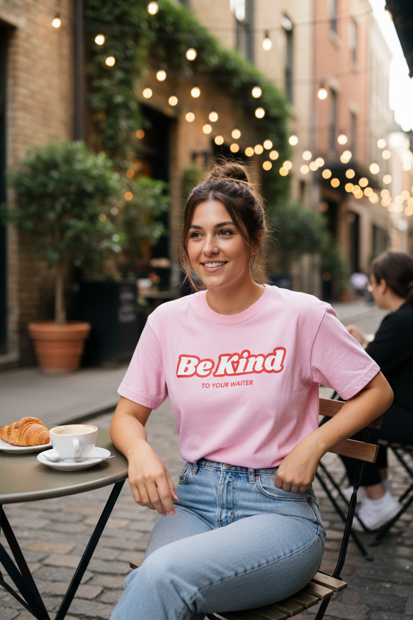 BE KIND T-Shirt on model